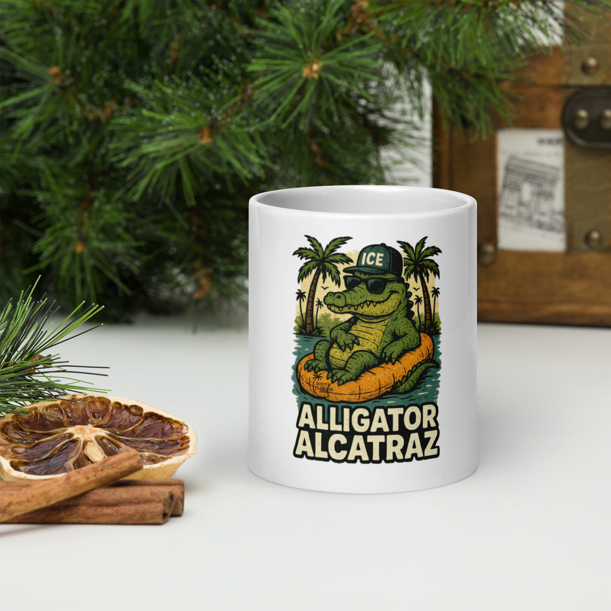Alligator Alcatraz - Mug White