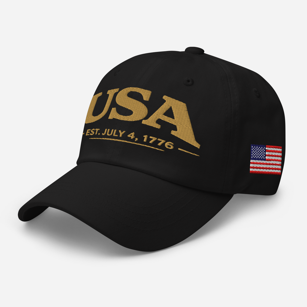 Hat Rack 1776 USA 1776 Gold Edition Hat - Premium Patriotic Cap | USA 250 – South ...