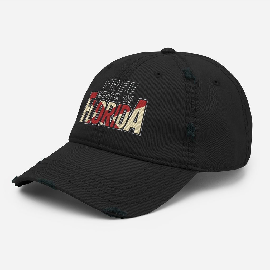 Free State of Florida - Rugged Hat Embroidery