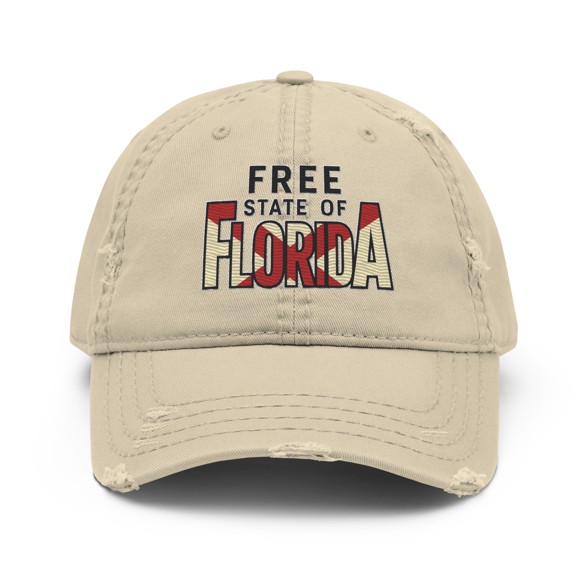 Free State of Florida - Rugged Hat Embroidery