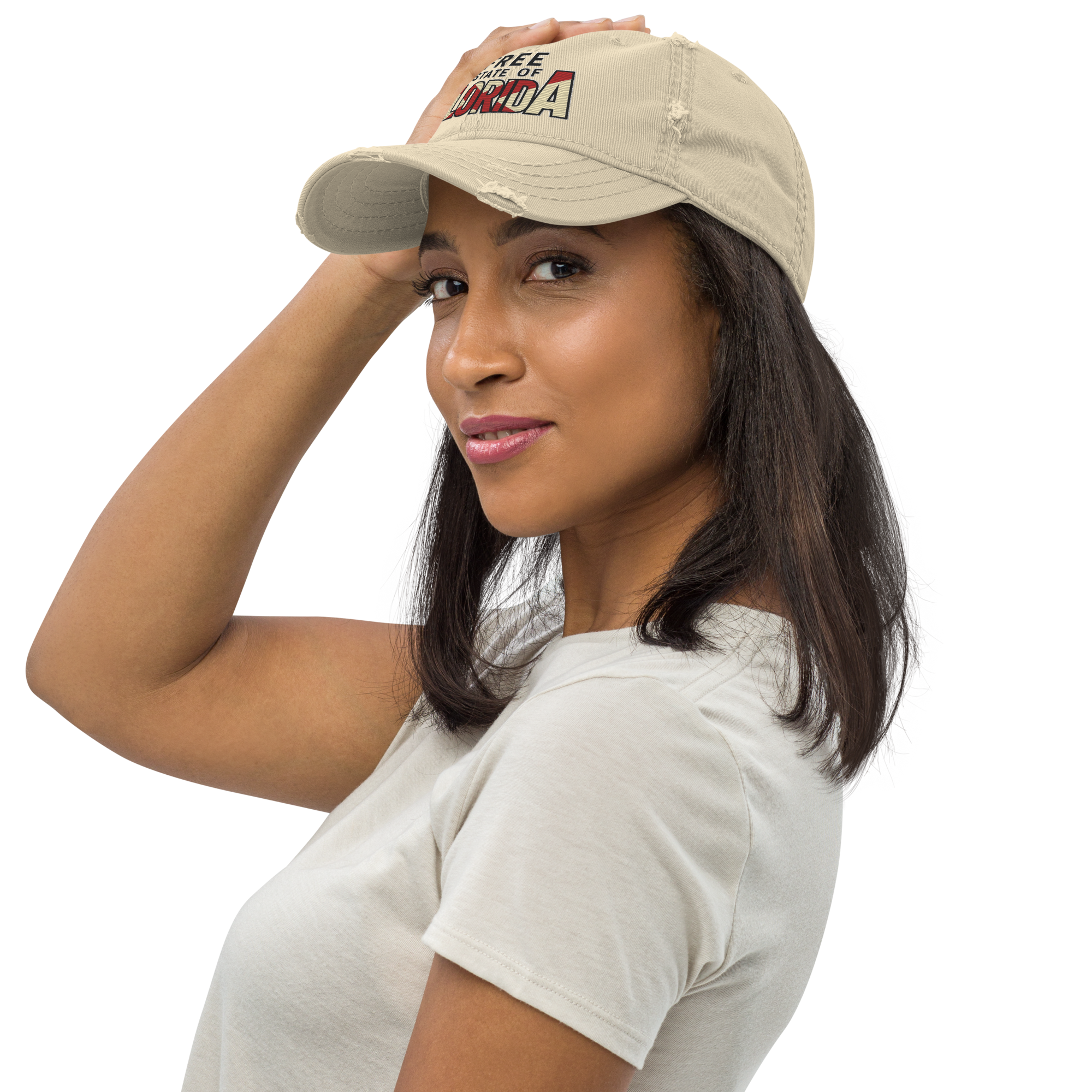 Free State of Florida - Rugged Hat Embroidery