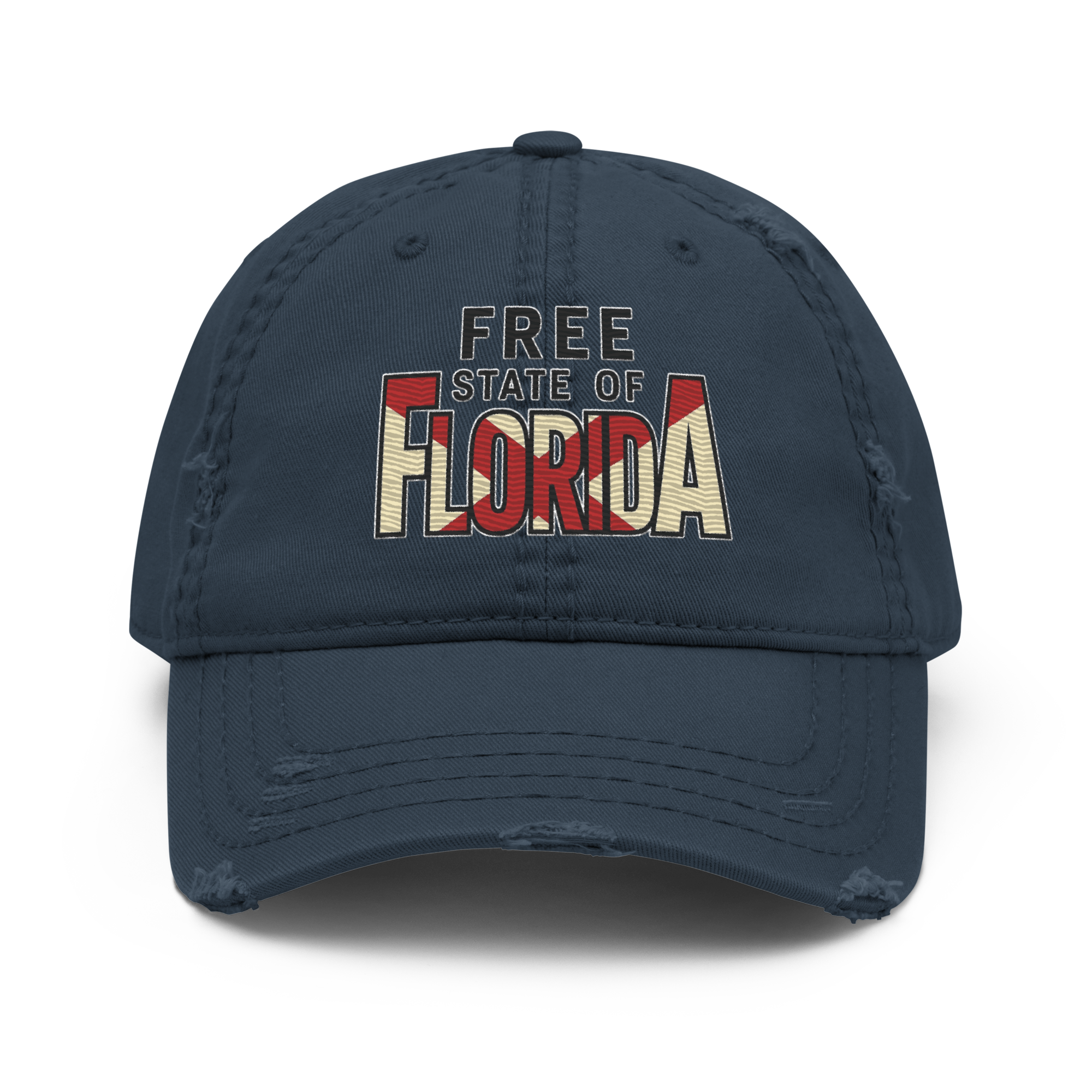 Free State of Florida - Rugged Hat Embroidery