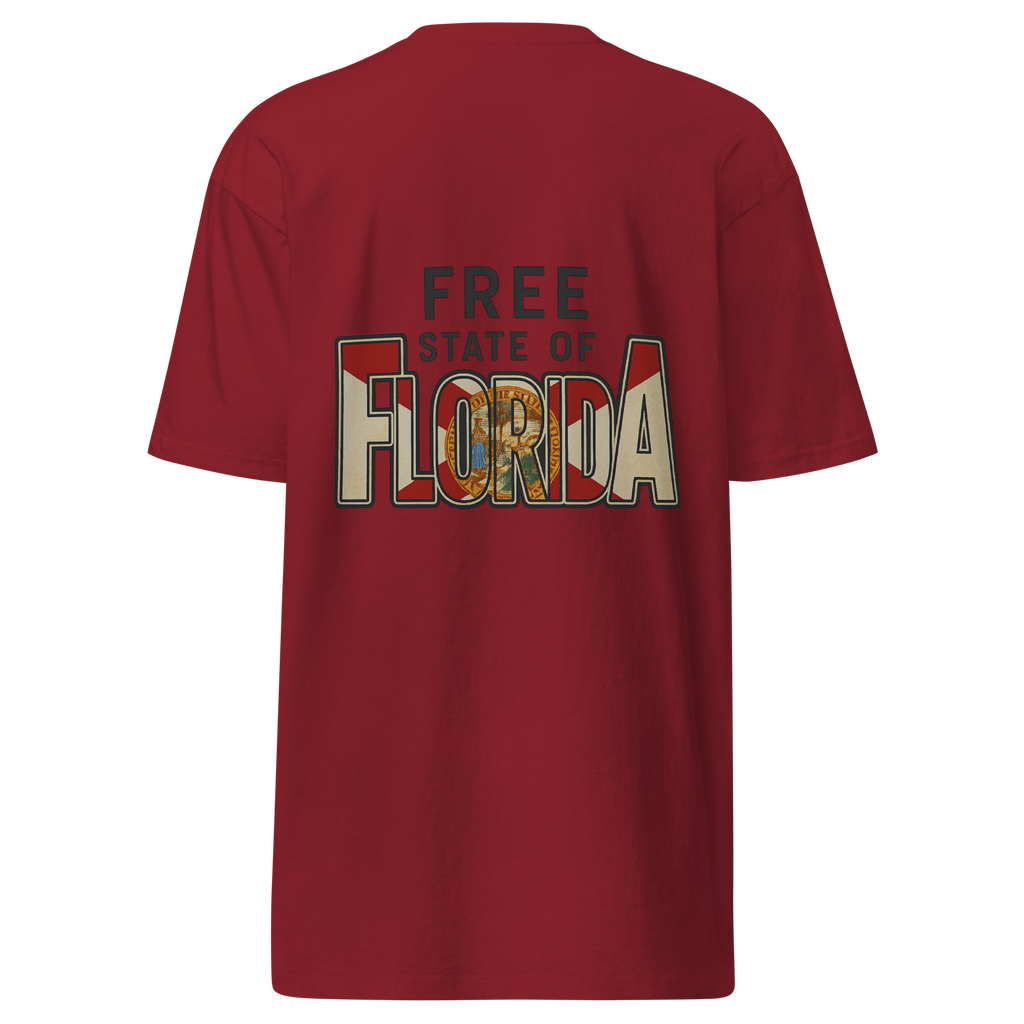 Free State of Florida -Mens Premium Heavyweight Tee