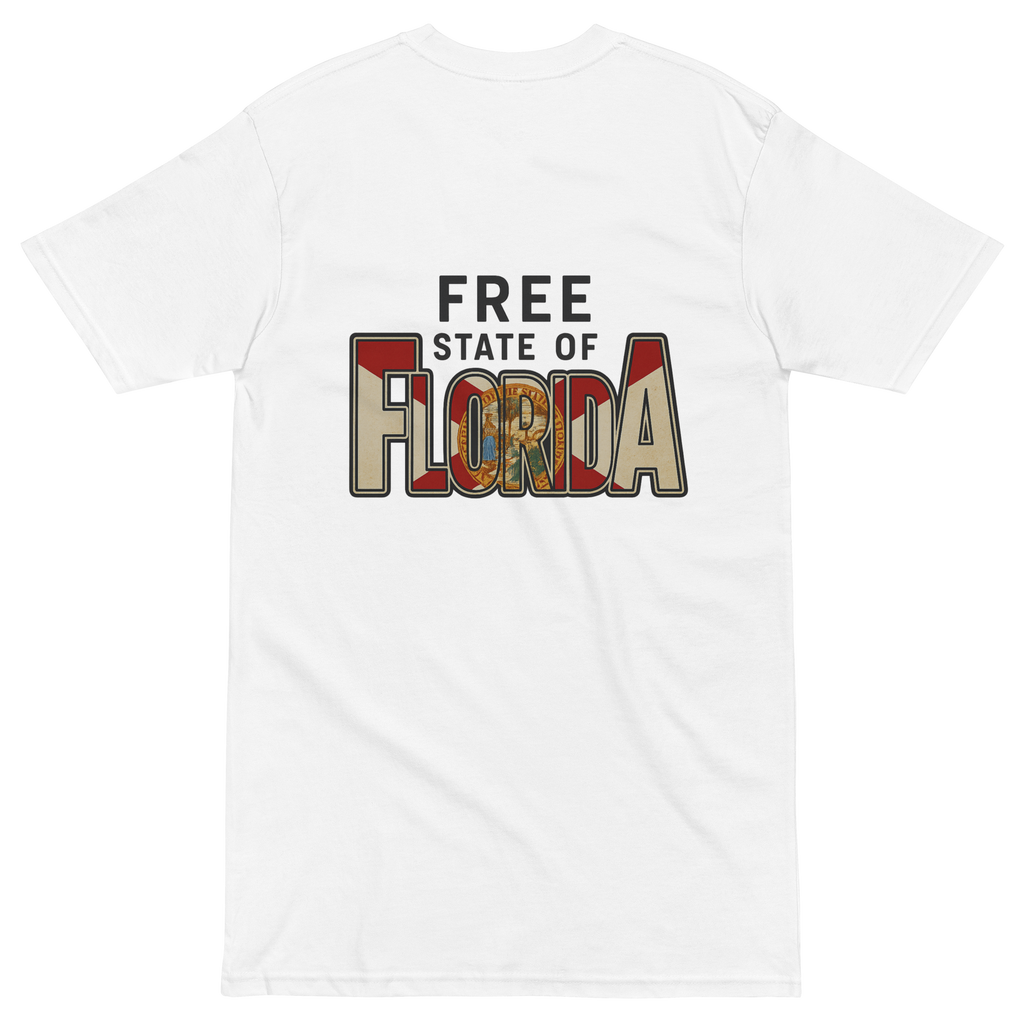 Free State of Florida -Mens Premium Heavyweight Tee