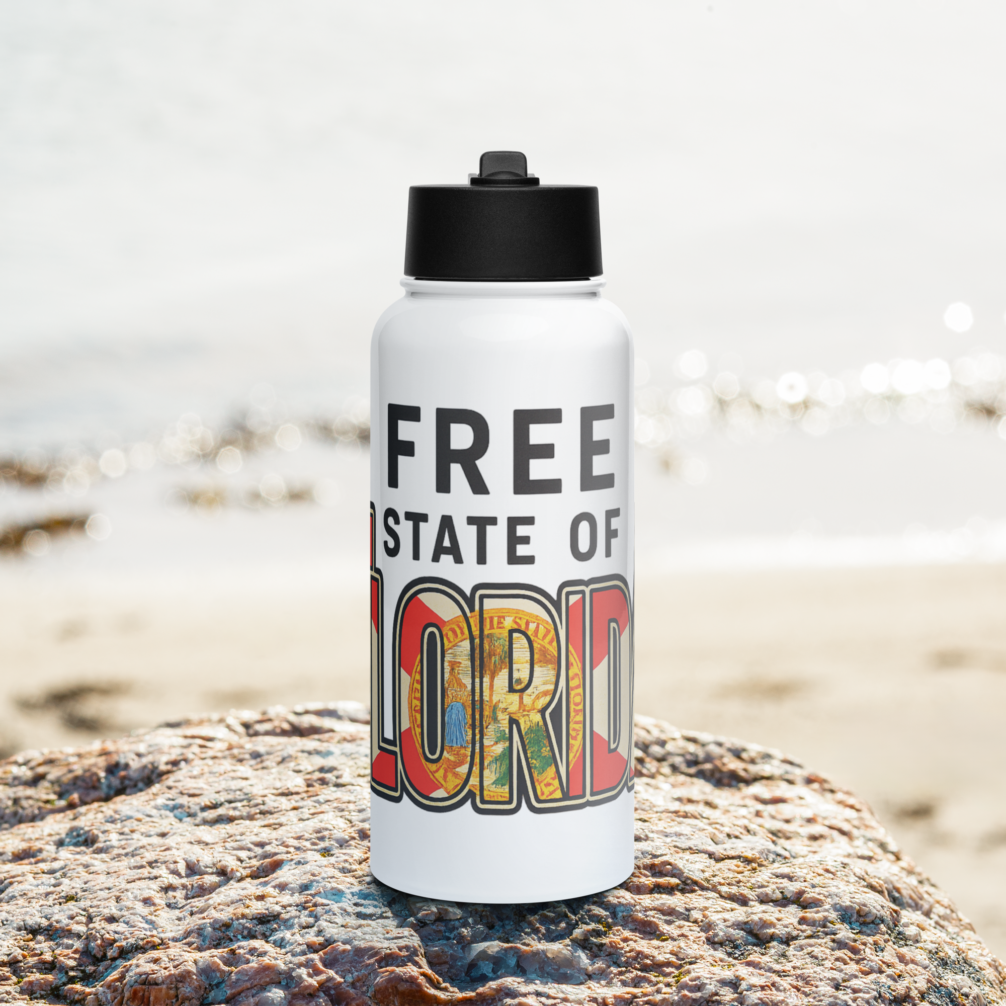 Free State of Florida-32oz Water Bottle