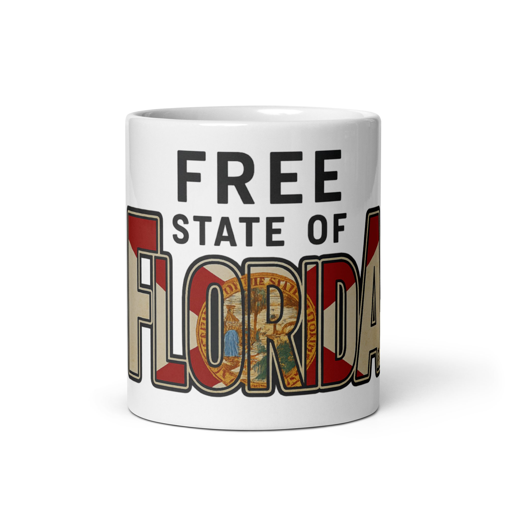 Free State of Florida-White Mug