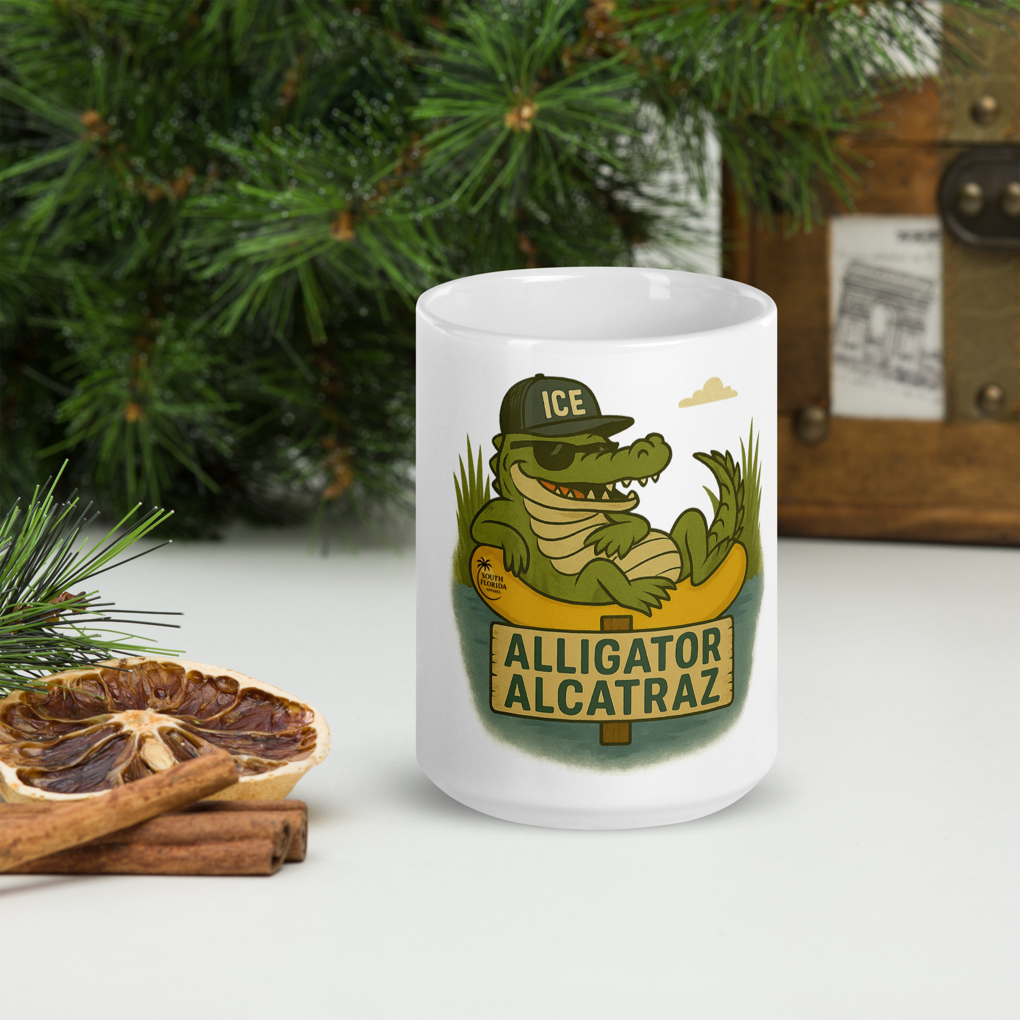 Alligator Alcatraz - White Mug