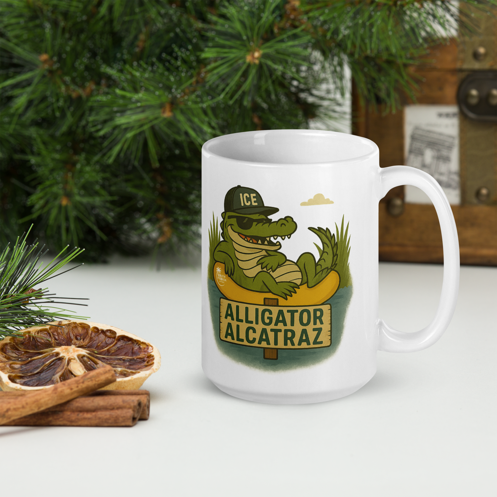 Alligator Alcatraz- White Mug2