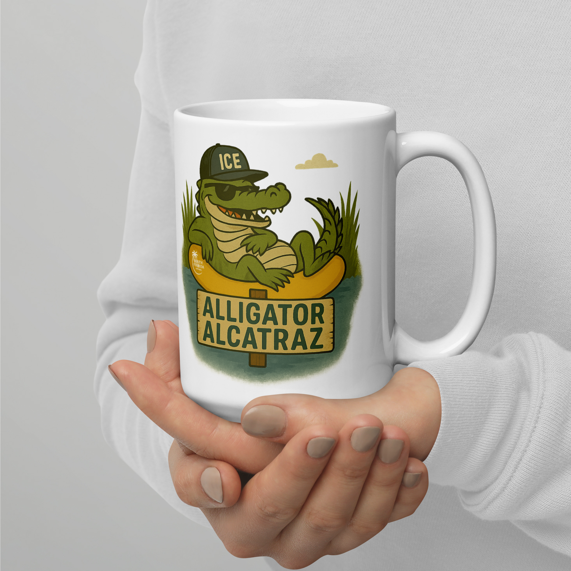 Alligator Alcatraz- White Mug2